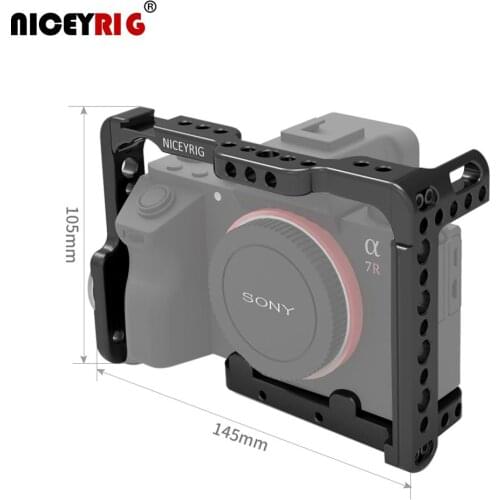 Upgrade Version)Niceyrig A7R IV A7R4 Dedicated Camera Cage With cold shoe For Sony A7MIII A7Rlll A7ll A7Rll A7Sll A9