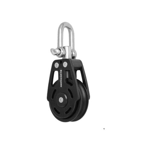 Sailboat Hardware 60 mm 2.4 Inch Aluminum Single Swivel Block Max 1000kg 2670