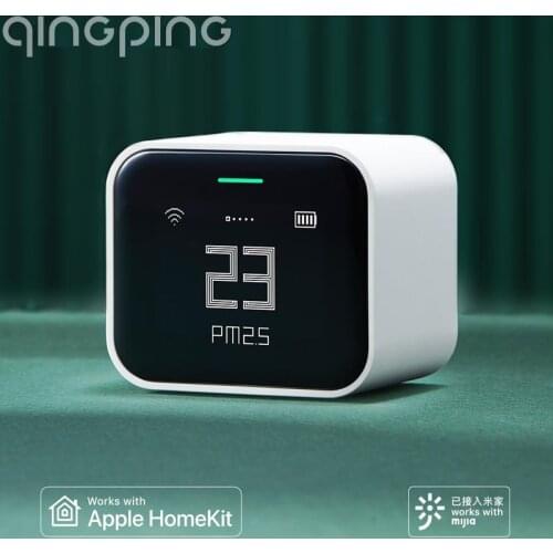 Qingping Air Monitor Lite PM2.5 Detection High Precision Sensor BlE 5.0 Touch Operation Work for Apple HomeKit Mi Home Mijia APP