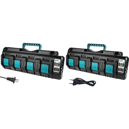 DC18SF 4-Port 14.4V 18V 4X3A Li-Ion Battery Charger For Makita BL1820 BL1830 BL1850 BL1430 Power Tools