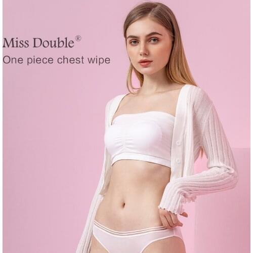 Miss Double Womens tube top Lace White bra Bandeau Tank top strapless Underwear bralette Crop top Removable Padded lingerie