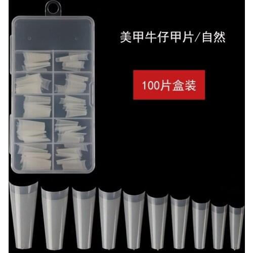 20 sets Natural transparent False Sticker Decoration For Finger Acrylic Tips Nail Art Tips