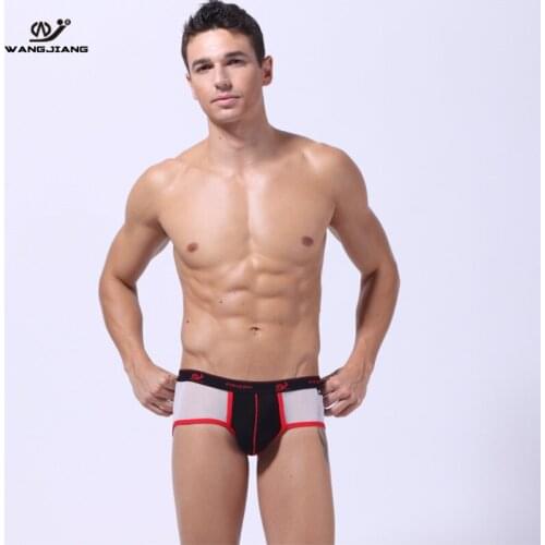 3pcs/lot The genuine mens underwear sexy low waist pants male net week European exports