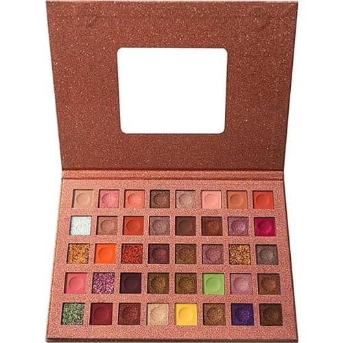 40 Colors Eyeshadow Palette Holographic Shiny Matte Glitter Pigment Eye Shadow Pallete Metallic Diamond Makeup Palette Cosmetic