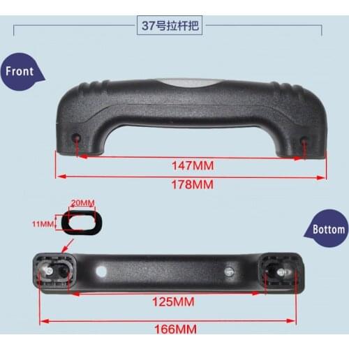Luggage Hardware Suitcase Repair Parts Handle Travel Case Pull Rod Cipher Suitcase Hand Carry General Handle PVC