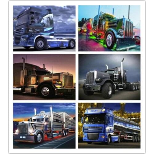 Car Diamond Painting Cross Stitch Full Diamond Embroidery Home Decoration Mosaic Handmade Craft GJ7686