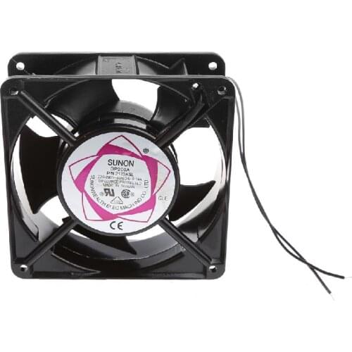 DP200A 2123XSL 12038 120mm Sleeve Bearing 220-240V AC 2-Wire Case Cooling Fan A6HB