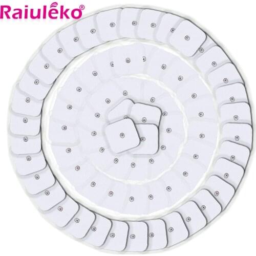 100Pcs 5*5cm Ems Electrode Pads Nerve Muscle Stimulator Silicone Gel Tens Electrodes Digital Acupuncture Physiotherapy Machine