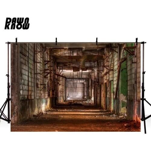 DAWNKNOW Dilapidated Old Building Photography Background Terrifying Photographic Backdrops Photo Studio Photocall lv2700