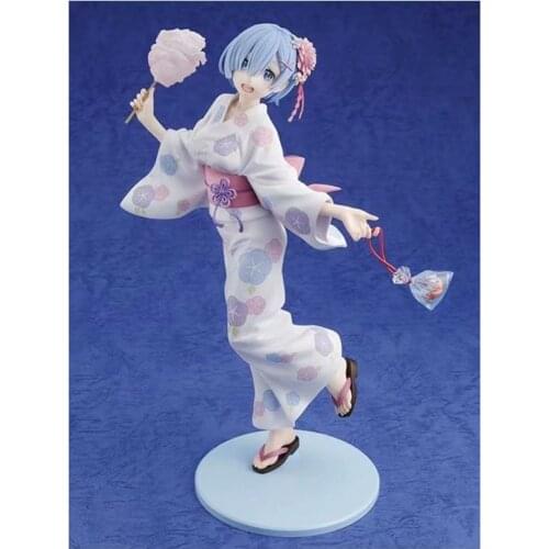 New Re:Zero Starting Life in Another World Anime Rem Figure Kimono Ver. PVC Action Figure Model Toys Ornament Birthday Gift