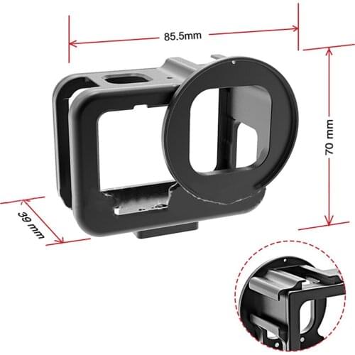 Lightweight Camera Protective Cage Metal Heat Dissipation Hollow Expansion Shell for Gopro Hero9 Camera Accessories