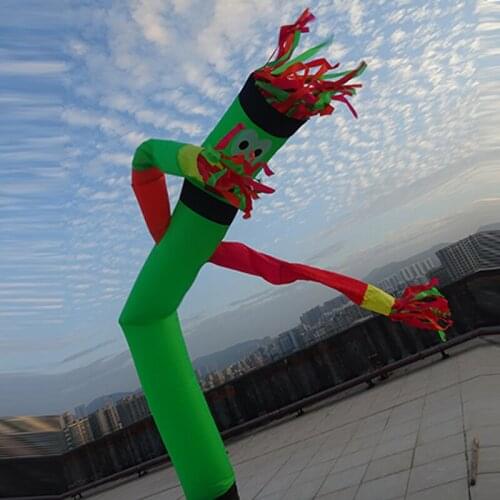 4m Air Dancer Advertising Inflatable Wave One leg Multicolor Arms