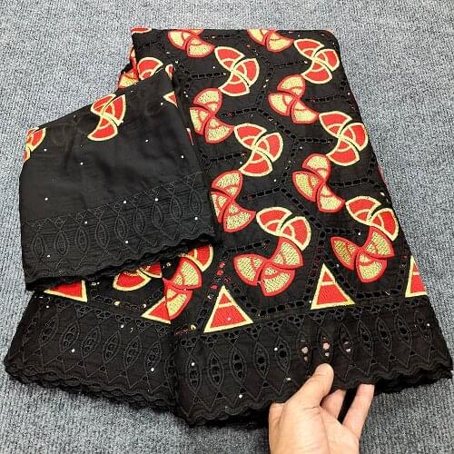 New Black African Bazin Riche Fabric 2021 High Quality French Embroidery Net Lace Fabrics For Wedding Dress 5+2Yards/Lot B2484