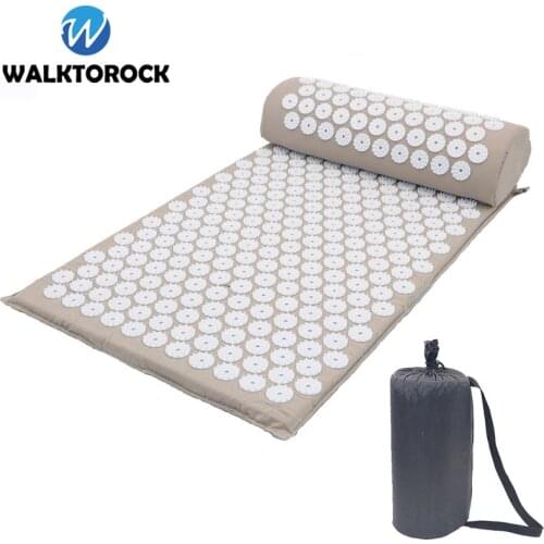 New Yoga Mats Set Acupressure Mat for Back Neck Pain Relief Massage Mat Pillow Sets Applicator kuznetsov Massager Pad