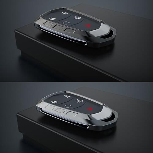 New Metal Car Key Cover Case For Cadillac Escalade CTS XTS ATS ATS-L XLS SRX 2015 4/5/6 Button 28T CTS-V XT5 CT6 Protect Shell