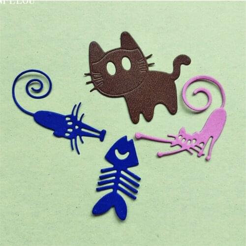 PANFELOU Easter Catfish mice flower Scrapbooking DIY album cards paper die metal craft stencils punch cuts dies cutting