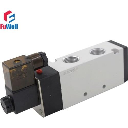 Pneumatic Solenoid Valve 4V410-15 AC110V 5 Ports 2 Positions PT1/2 Air Valve Aluminum Alloy Pneumatic Component