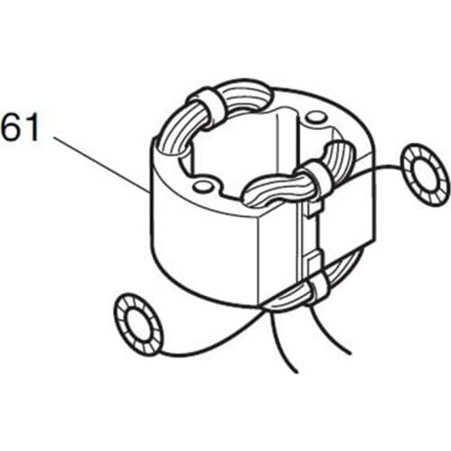 MAKITA 522503-9 220-240V Field Stator for HR2220