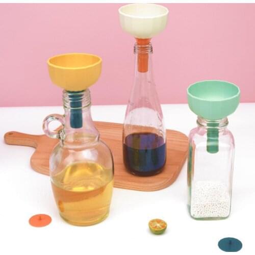 Oil Funnel PP Foldable Oil Liquid Filter Funnel Labor-saving Funnel for Net Flower Tea Funnel Kitchen Tools Kitchen Accessories