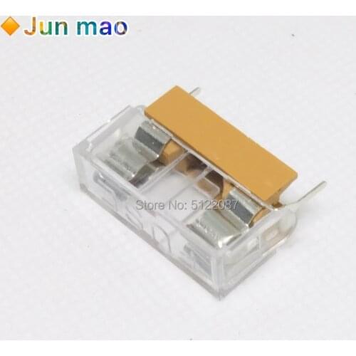 10 pieces/lot 5*20mm 5x20mm fuse socket with transparent cover fuse socket 5X20 Fuee fuse socket