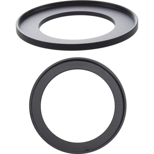 2 Pcs Camera Filter Lens Step Up Ring Adapter 49Mm To 72Mm & 49Mm To 58Mm