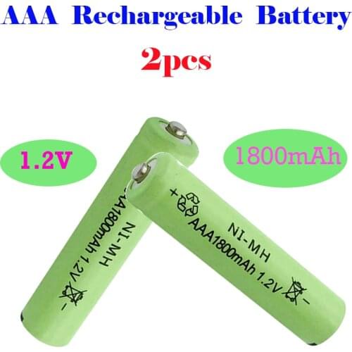 2021 Top Selling AAA 2/4/6/8pcs 3A 1800mAh 1.2V Ni-MH Rechargeable Battery Nickel-metal Hydride Batteries for Remote Control Toy