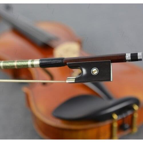 4/4 Size MASTER Fine Pernambuco Violin Bow Strong Stick Stable Clear