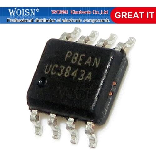5pcs/lot New UC3843AN UC3843 3843B UC3843A 3843A SOP-8 Switch supply controller IC In Stock