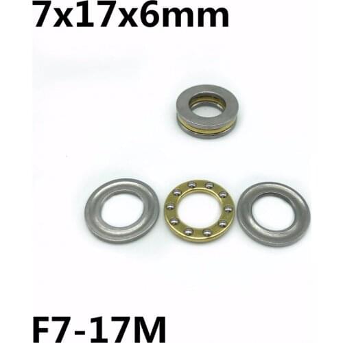 50Pcs F7-17M 7x17x6 mm Axial Ball Thrust Bearing plane thrust ball bearing High quality