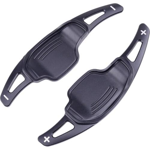 Car Aluminum Alloy Black Steering Wheel Shifters Shift Paddle Extension 18x5.2 cm Fit for Chevrolet Camaro 2012 2013 2014 2015