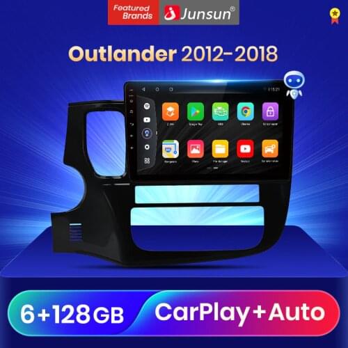 Junsun V3Pro Qualcomm Voice Control Android 10 Car Radio Multimedia Player For Mitsubishi Outlander 3 2012-2018 CarPlay Auto