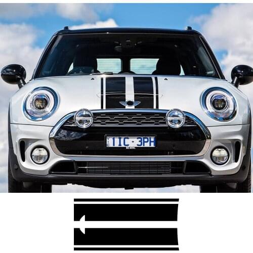 Car Styling Head Hood Decal Stickers Stripe For MINI Cooper S One Countryman Clubman R55 R56 R60 R61 F54 F55 F56 F60 Accessories