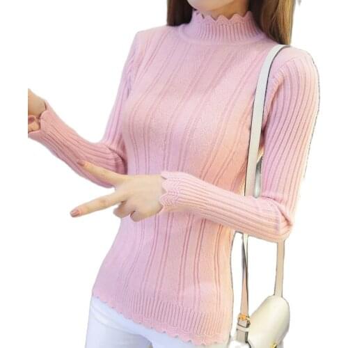 2020 Real Blusas De Inverno Feminina Jumper Poncho Winter Korean Dress Spring Sleeve Head Sleeved Shirt Coat Bottoming Sweaters