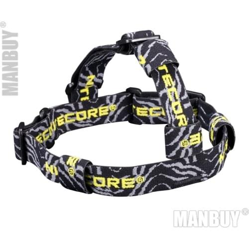 NITECORE HB02 Flashlight Headband Elastic Anti-slip Nylon Strap Head Belt with 3 Adjustable Torch Positioning Loop Free Shipping