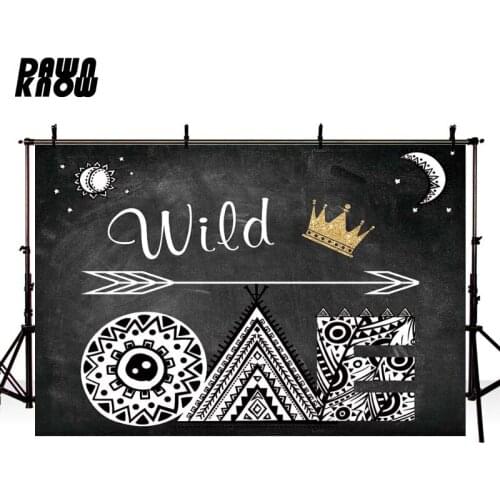 DAWNKNOW Blackboard Photography Background Backdrop Baby Happy One Birthday Party Celebrations Photocall Customize GY094