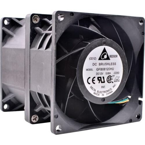 GFB0812DHU 80x80x90mm DC12V 5.88A Servo server large air volume cooling fan
