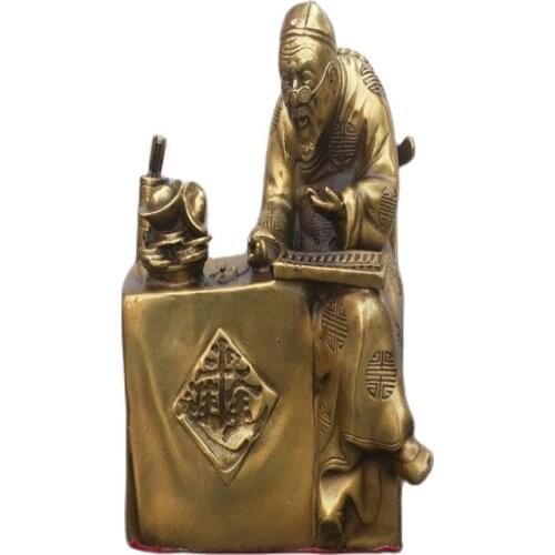 Chinese old bronzes Statue Mr. accountant copper Statue
