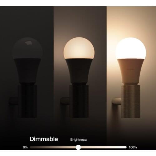 Koogeek E26 Bulb 7W Dimmable WiFi Smart LED Light Bulb Voice Control Remote Control 560LM 3000K LED Bulb Night Lamp