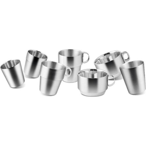 Stainless Steel Mugs Diminutive Easy to Carry European Style Stainless Steel Water Bottles for Gift