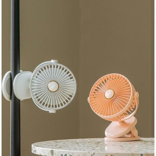 Mini Usb Clip Fan Rechargeable Desk Portable Clamp Fan Cooling For Home 2000mAh Battery Small Desktop Wireless Mini-fan Office