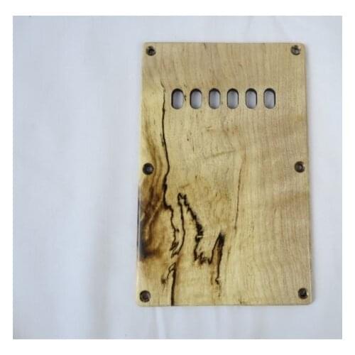 Cavity Cover Back Plate Spalted Maple Fits Guitar Style 2