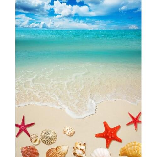 Beach 3D floor 3D wallpaper floor for living room Waterproof floor mural painting Home Decoration self-adhesive 3D floor