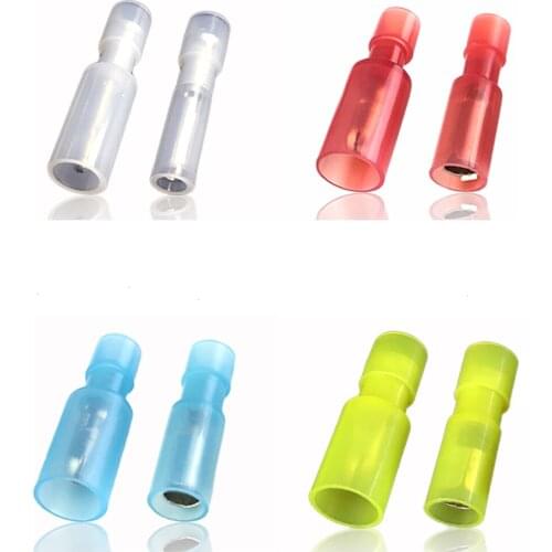 Nylon Insulated Bullet Female + Mate Connectors Electrical Wire Crimp Terminals