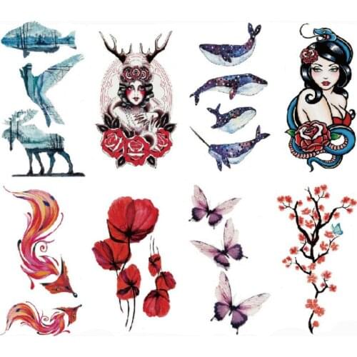 Wholesale New Arrival Health tattoo Sticker Arm Waterproof temporary tattoos Body tatuajes 5000packs T & X Serial free shipping