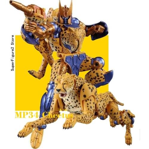 Transformation TKR 18CM MP34 MP-34 Cheetor Beast Wars Autobots CAR Metal Part Action Figure Deformation Robot Kids Gift Toys