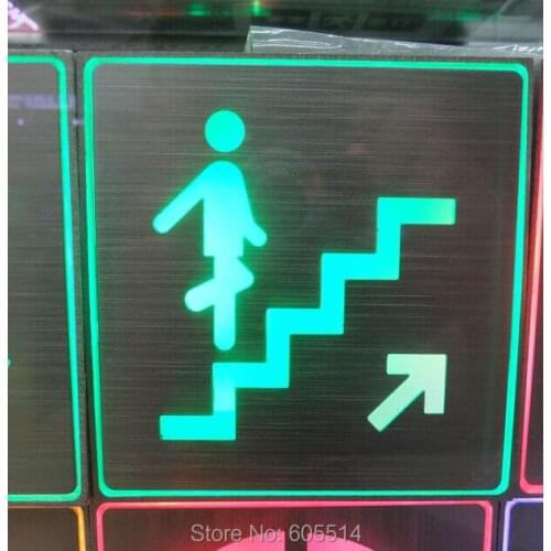 [Seven Neon]Free shipping 10sets 110*110*30mm square shape led singnal light led indicator for up stairs signal