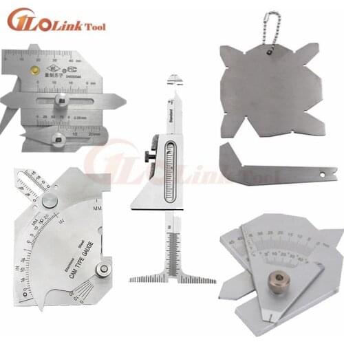 Welding Gauge Weld Inspection Gage Weld Seam Bead/Fillet/Crown Test Ulnar Ruler Degree Angle Measure tool HI-LO PipeFeeler Gauge