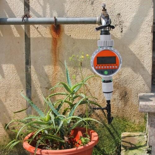 Watering Timer Irrigation Timer G1-1/4 DN32 Intelligent Battery Controlled Automatic Irrigation Timer Garden Watering Tool