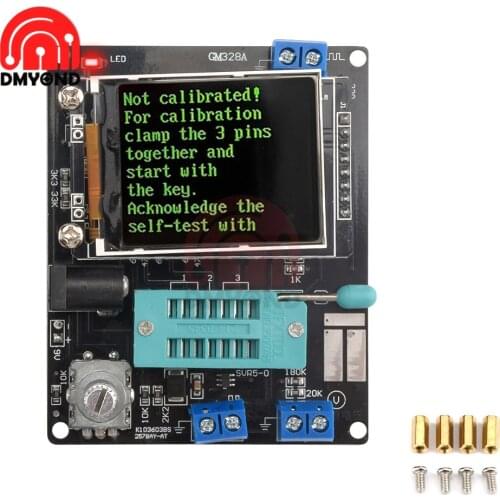 GM328A Transistor Tester LCR Diode Capacitance ESR Voltage Frequency Meter PWM DIY Kit Square Wave Signal Generator Soldering
