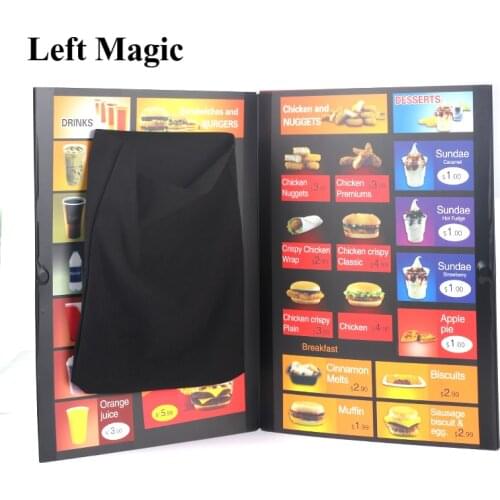 Food To Go Magic Tricks Super Hamburg Takeaway Street Close-Up Stage Magic Props Accessories Mentalism Gimmick G8199